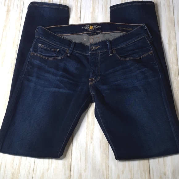 Lucky Brand Cate Stacked Skinny Dark Wash Blue Jeans Size 2/26 7W11463 - Picture 2 of 16